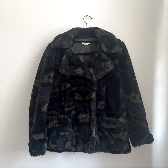 Zadig & Voltaire Miles Leo Faux-Fur Camouflage Coat, SIZE M - Picture 2 of 6